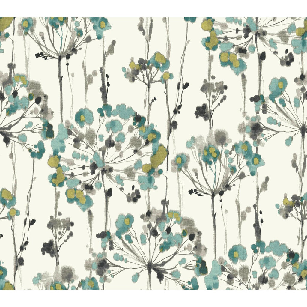 Samples and Purchasing available for Kravet Design - W3353-1511 Light Blue By Kravet Design | Candice Olson Collection |Botanical & Floral Modern Wallcovering Print at Designer Wallcoverings and Fabrics