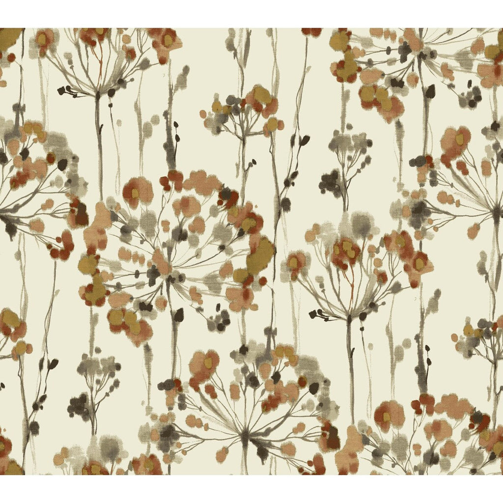 Samples and Purchasing available for Kravet Design - W3353-424 Rust By Kravet Design | Candice Olson Collection |Botanical & Floral Modern Wallcovering Print at Designer Wallcoverings and Fabrics