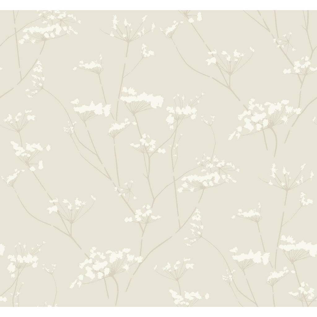 Samples and Purchasing available for Kravet Design - W3369-116 Ivory By Kravet Design | Candice Olson Collection |Botanical & Floral Modern Wallcovering Print at Designer Wallcoverings and Fabrics