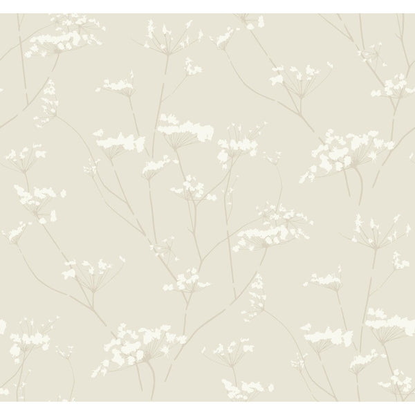 Samples and Purchasing available for Kravet Design - W3369-116 Ivory By Kravet Design | Candice Olson Collection |Botanical & Floral Modern Wallcovering Print at Designer Wallcoverings and Fabrics