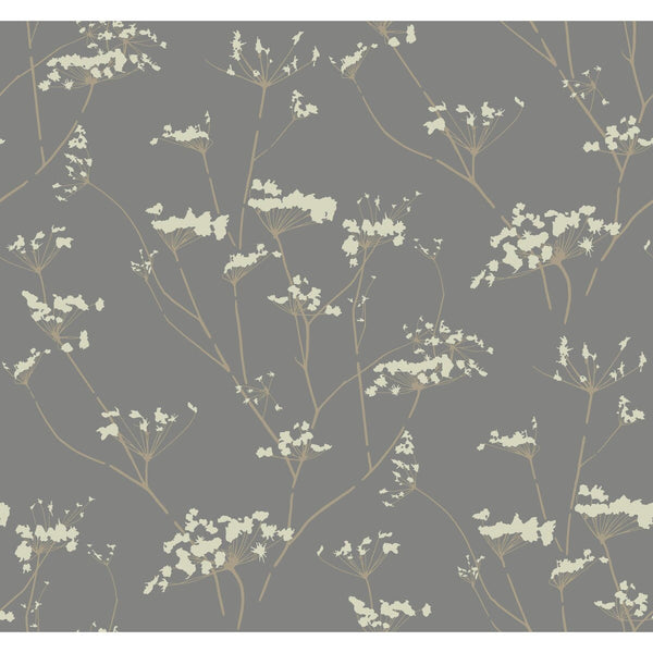 Samples and Purchasing available for Kravet Design - W3369-11 Silver By Kravet Design | Candice Olson Collection |Botanical & Floral Modern Wallcovering Print at Designer Wallcoverings and Fabrics