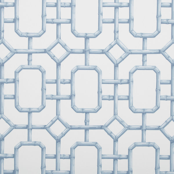 Samples and Purchasing available for Bambu Fret - Ciel Light Blue By Kravet Couture | Jan Showers Glamorous | Modern Wallcovering Print at Designer Wallcoverings and Fabrics