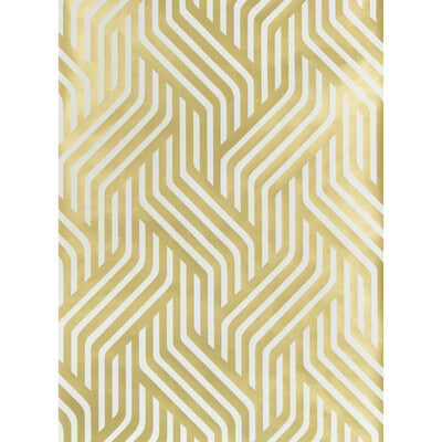 Samples and Purchasing available for Proxmire - Gilt Gold By Kravet Couture | Modern Tailor |Modern Geometric Wallcovering Print at Designer Wallcoverings and Fabrics