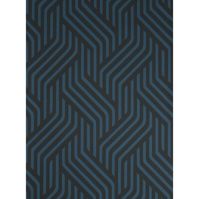 Samples and Purchasing available for Proxmire - Ink Blue By Kravet Couture | Modern Tailor |Modern Geometric Wallcovering Print at Designer Wallcoverings and Fabrics