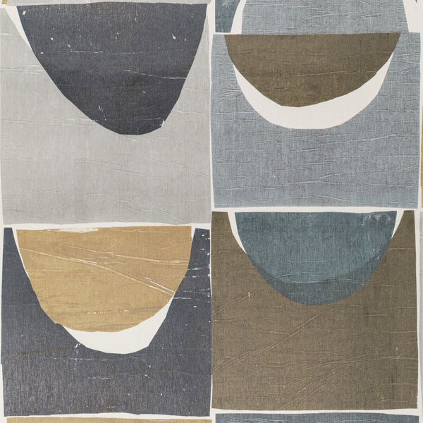 Samples and Purchasing available for Niko Mod - Blue Stone Camel By Kravet Couture | Linherr Hollingsworth Boheme Ii |Abstract Geometric Wallcovering Print at Designer Wallcoverings and Fabrics