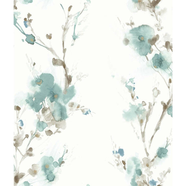 Samples and Purchasing available for Kravet Design - W3599-135 White By Kravet Design | Candice Olson Collection | Botanical & Floral Wallcovering Print at Designer Wallcoverings and Fabrics