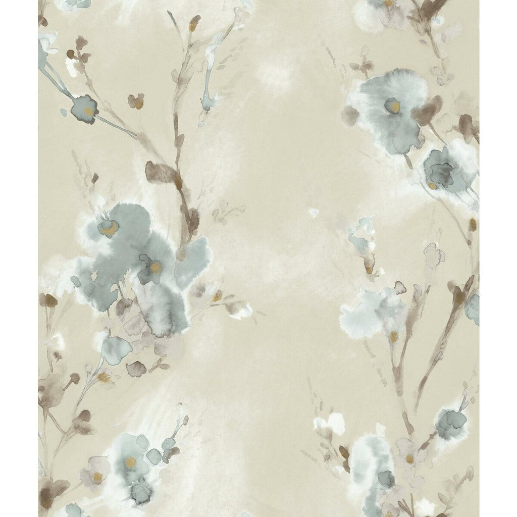 Samples and Purchasing available for Kravet Design - W3599-15 Beige By Kravet Design | Candice Olson Collection | Botanical & Floral Wallcovering Print at Designer Wallcoverings and Fabrics