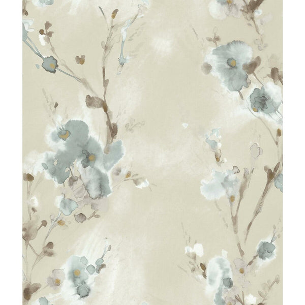 Samples and Purchasing available for Kravet Design - W3599-15 Beige By Kravet Design | Candice Olson Collection | Botanical & Floral Wallcovering Print at Designer Wallcoverings and Fabrics