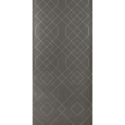 Samples and Purchasing available for Kravet Design - W3613-21 Grey By Kravet Design |  |Geometric Metallic Wallcovering Print at Designer Wallcoverings and Fabrics