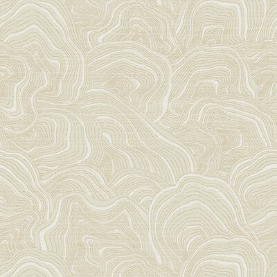 Samples and Purchasing available for Kravet Design - W3719-116 Beige By Kravet Design | Ronald Redding |Geometric Metallic Wallcovering Print at Designer Wallcoverings and Fabrics