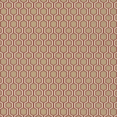 Samples and Purchasing available for Kravet Design - W3727-19 Red By Kravet Design | Ronald Redding |Geometric  Wallcovering Print at Designer Wallcoverings and Fabrics