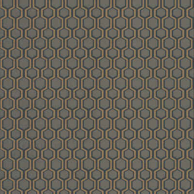 Samples and Purchasing available for Kravet Design - W3727-21 Grey By Kravet Design | Ronald Redding |Geometric  Wallcovering Print at Designer Wallcoverings and Fabrics