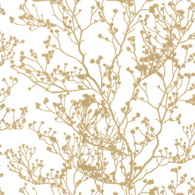 Samples and Purchasing available for Kravet Design - W3728-4 Gold By Kravet Design | Ronald Redding |Botanical & Floral  Wallcovering Print at Designer Wallcoverings and Fabrics