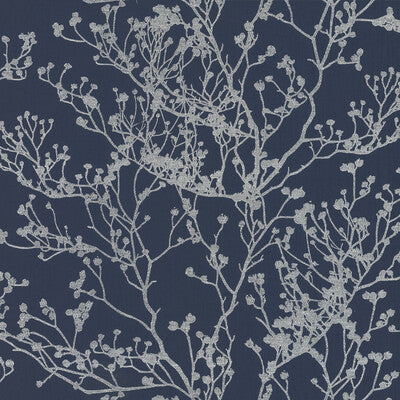 Samples and Purchasing available for Kravet Design - W3728-50 Dark Blue By Kravet Design | Ronald Redding |Botanical & Floral  Wallcovering Print at Designer Wallcoverings and Fabrics