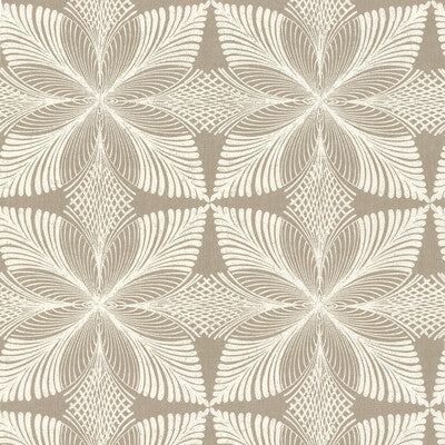 Samples and Purchasing available for Kravet Design - W3734-1116 Taupe By Kravet Design | Ronald Redding |Botanical & Floral  Wallcovering Print at Designer Wallcoverings and Fabrics