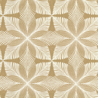 Samples and Purchasing available for Kravet Design - W3734-4 Gold By Kravet Design | Ronald Redding |Botanical & Floral  Wallcovering Print at Designer Wallcoverings and Fabrics