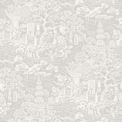 Samples and Purchasing available for Kravet Design - W3742-11 Grey By Kravet Design | Ronald Redding |Chinoiserie  Wallcovering Print at Designer Wallcoverings and Fabrics