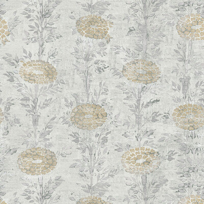 Samples and Purchasing available for Kravet Design - W3743-11 Gold By Kravet Design | Ronald Redding |Botanical & Floral  Wallcovering Print at Designer Wallcoverings and Fabrics