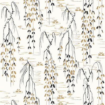 Samples and Purchasing available for Kravet Design - W3754-81 White By Kravet Design | Ronald Redding |Botanical & Floral  Wallcovering Print at Designer Wallcoverings and Fabrics