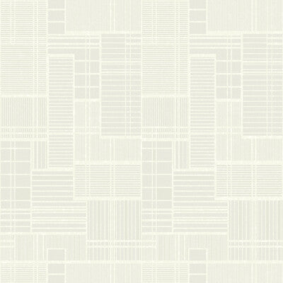 Samples and Purchasing available for Kravet Design - W3766-101 White By Kravet Design |  |Geometric  Wallcovering Print at Designer Wallcoverings and Fabrics