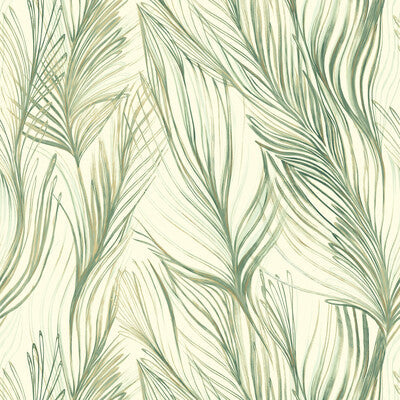 Samples and Purchasing available for Kravet Design - W3790-3 Green By Kravet Design | Candice Olson Collection |Botanical & Floral  Wallcovering Print at Designer Wallcoverings and Fabrics