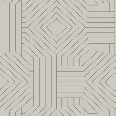 Samples and Purchasing available for Kravet Design - W3798-11 Taupe By Kravet Design | Candice Olson Collection |Geometric  Wallcovering Print at Designer Wallcoverings and Fabrics