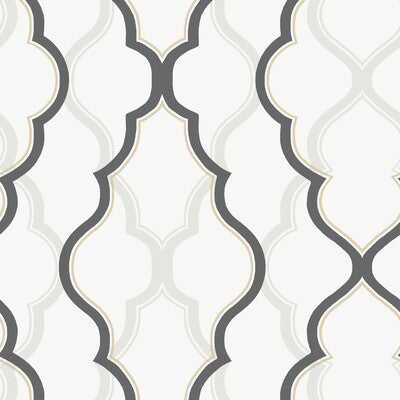 Samples and Purchasing available for Kravet Design - W3799-101 White By Kravet Design | Candice Olson Collection |Damask  Wallcovering Print at Designer Wallcoverings and Fabrics