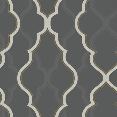 Samples and Purchasing available for Kravet Design - W3799-8 Black By Kravet Design | Candice Olson Collection |Damask  Wallcovering Print at Designer Wallcoverings and Fabrics