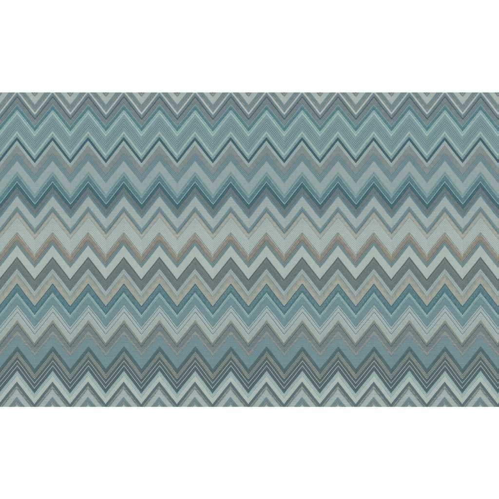 Samples and Purchasing available for Happy Zig Zag Wp - 10335 Blue By Kravet Couture | Missoni Home Wallcoverings 04 |Modern Geometric Wallcovering Print at Designer Wallcoverings and Fabrics