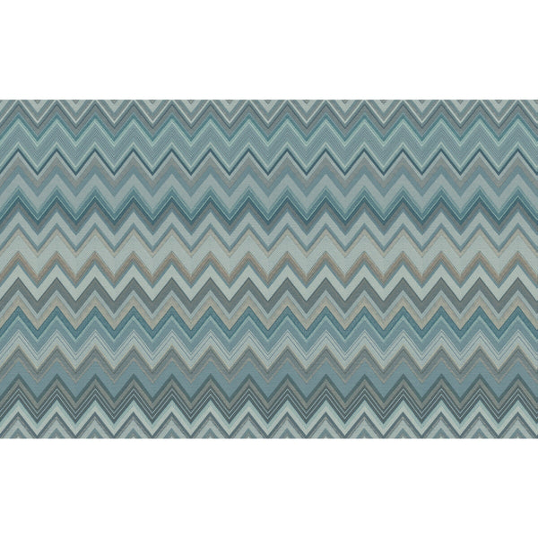 Samples and Purchasing available for Happy Zig Zag Wp - 10335 Blue By Kravet Couture | Missoni Home Wallcoverings 04 |Modern Geometric Wallcovering Print at Designer Wallcoverings and Fabrics