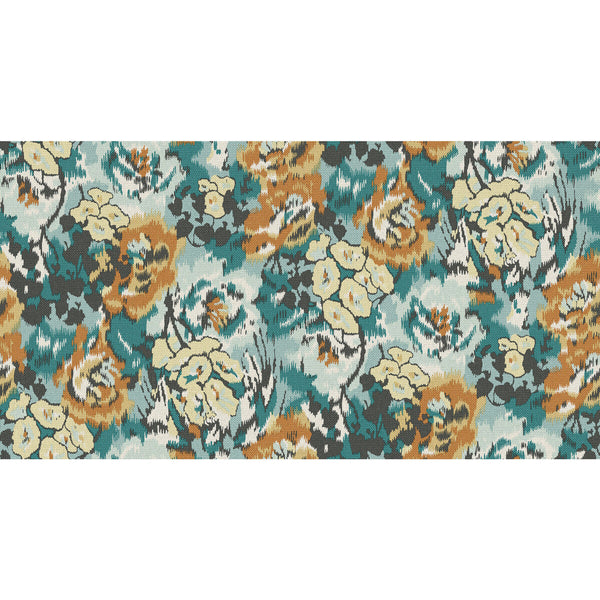 Samples and Purchasing available for Flower Pot Wp - 10301 Teal By Kravet Couture | Missoni Home Wallcoverings 04 | Botanical & Floral Wallcovering Print at Designer Wallcoverings and Fabrics