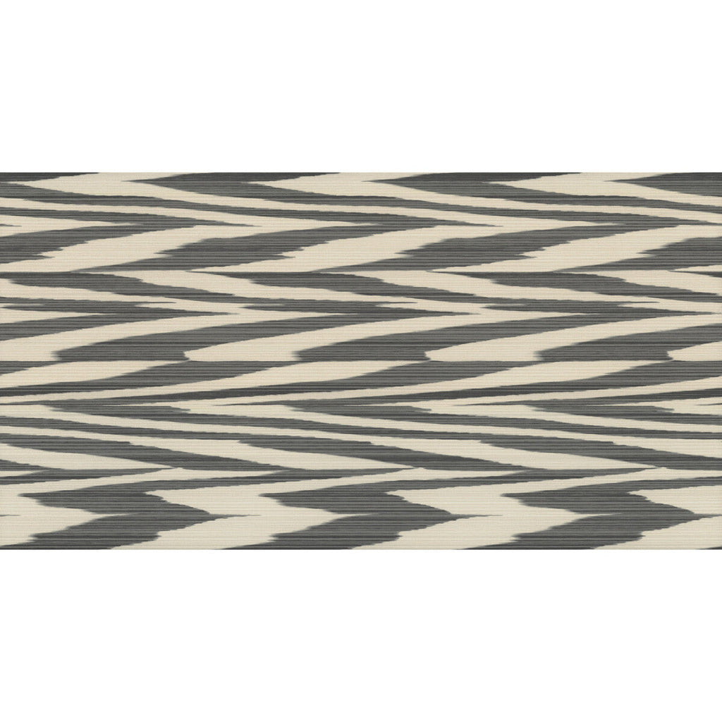 Samples and Purchasing available for Flamed Zig Zag Wp - 10341 Black By Kravet Couture | Missoni Home Wallcoverings 04 |Modern Ikat/Southwest/Kilims Wallcovering Print at Designer Wallcoverings and Fabrics