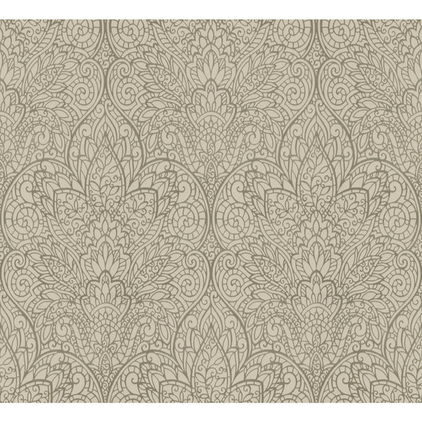 Samples and Purchasing available for Kravet Design - W3859-106 Gold By Kravet Design | Candice Olson After Eight |Damask Metallic Wallcovering Print at Designer Wallcoverings and Fabrics