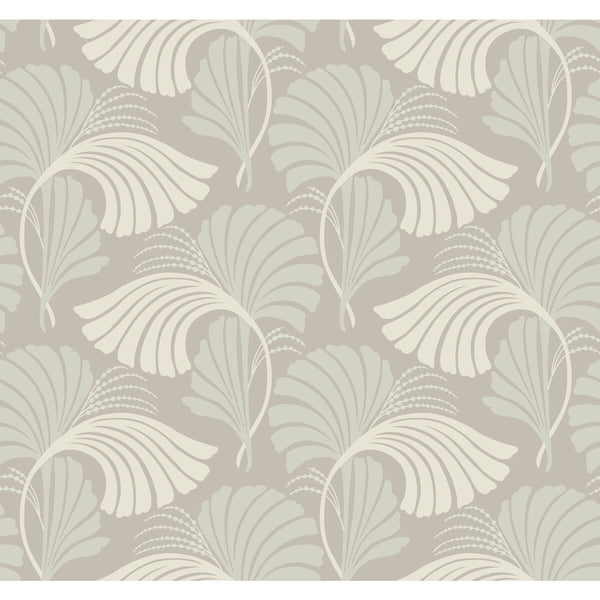 Samples and Purchasing available for Kravet Design - W3867-1101 Grey By Kravet Design | Candice Olson After Eight |Botanical & Floral Metallic Wallcovering Print at Designer Wallcoverings and Fabrics