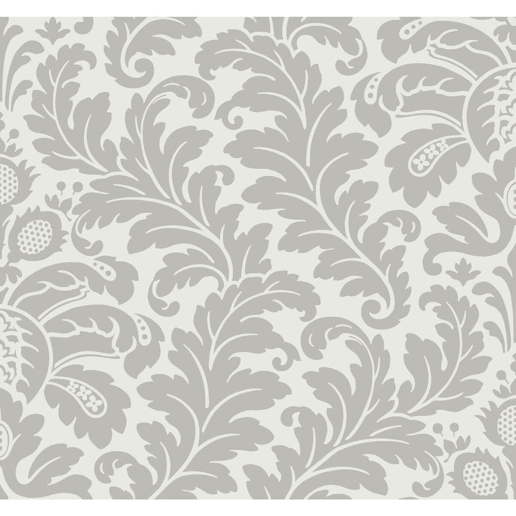 Samples and Purchasing available for Kravet Design - W3868-1101 Grey By Kravet Design | Candice Olson After Eight | Damask Wallcovering Print at Designer Wallcoverings and Fabrics