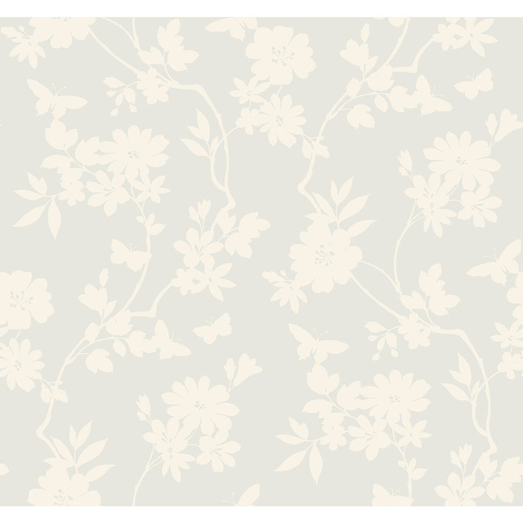 Samples and Purchasing available for Kravet Design - W3870-106 Grey By Kravet Design | Candice Olson After Eight |Botanical & Floral  Wallcovering Print at Designer Wallcoverings and Fabrics