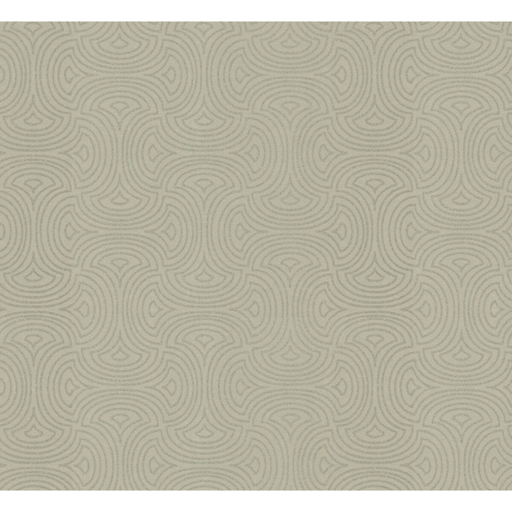 Samples and Purchasing available for Kravet Design - W3871-106 Taupe By Kravet Design | Candice Olson After Eight |Geometric Metallic Wallcovering Print at Designer Wallcoverings and Fabrics