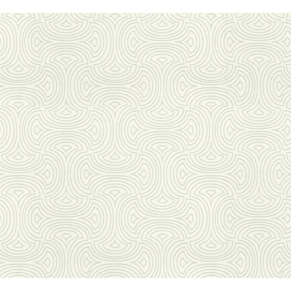 Samples and Purchasing available for Kravet Design - W3871-1 White By Kravet Design | Candice Olson After Eight |Geometric Metallic Wallcovering Print at Designer Wallcoverings and Fabrics