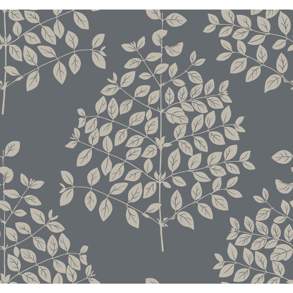 Samples and Purchasing available for Kravet Design - W3875-52 Grey By Kravet Design | Candice Olson Modern Nature 2Nd Edition |Botanical & Floral Metallic Wallcovering Print at Designer Wallcoverings and Fabrics