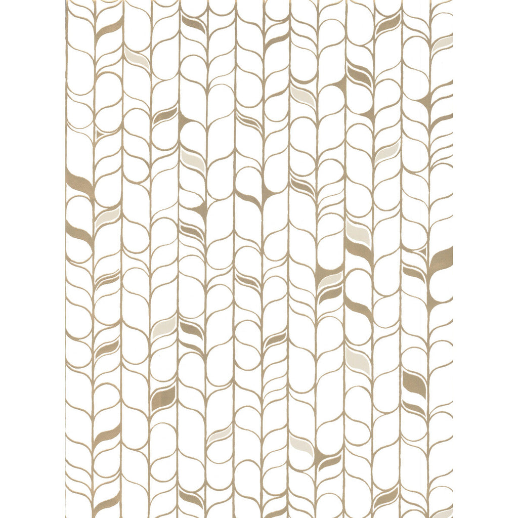 Samples and Purchasing available for Kravet Design - W3877-4 Gold By Kravet Design | Candice Olson Modern Nature 2Nd Edition |Botanical & Floral Stripes Wallcovering Print at Designer Wallcoverings and Fabrics