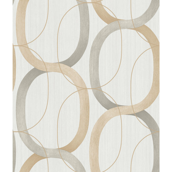 Samples and Purchasing available for Kravet Design - W3878-1611 Beige By Kravet Design | Candice Olson Modern Nature 2Nd Edition |Geometric Metallic Wallcovering Print at Designer Wallcoverings and Fabrics