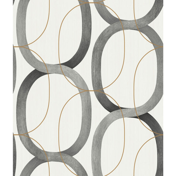 Samples and Purchasing available for Kravet Design - W3878-2111 Grey By Kravet Design | Candice Olson Modern Nature 2Nd Edition |Geometric Metallic Wallcovering Print at Designer Wallcoverings and Fabrics