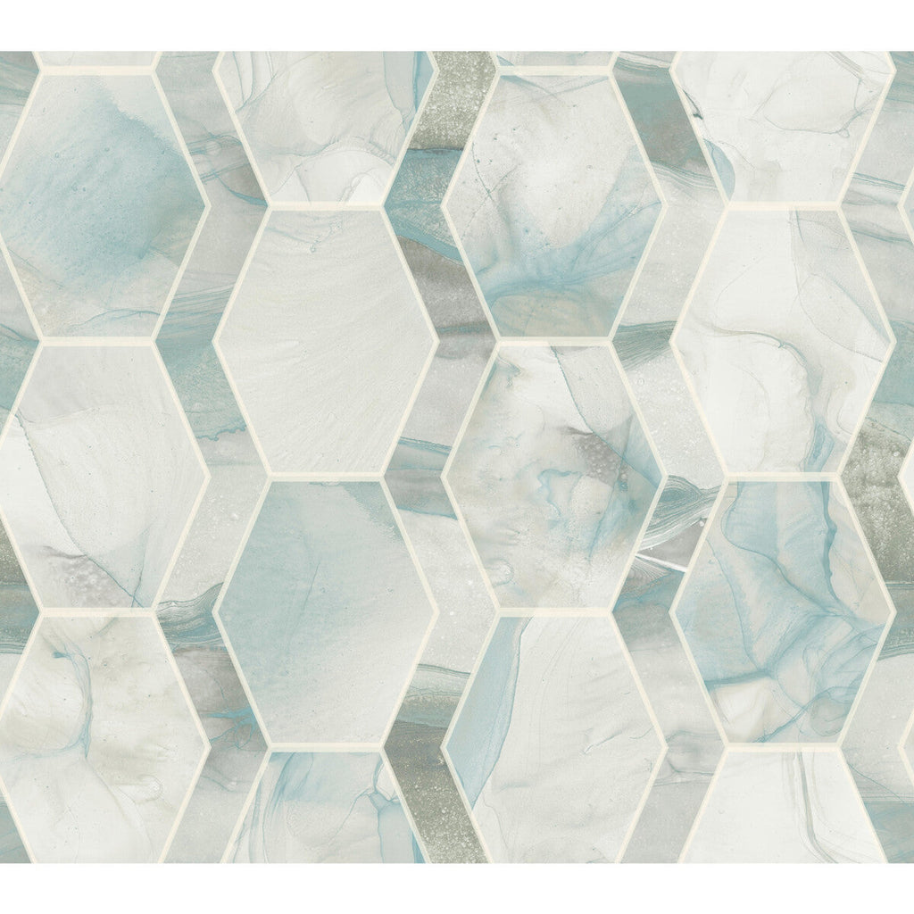 Samples and Purchasing available for Kravet Design - W3882-1311 Turquoise By Kravet Design | Candice Olson Modern Nature 2Nd Edition |Geometric  Wallcovering Print at Designer Wallcoverings and Fabrics