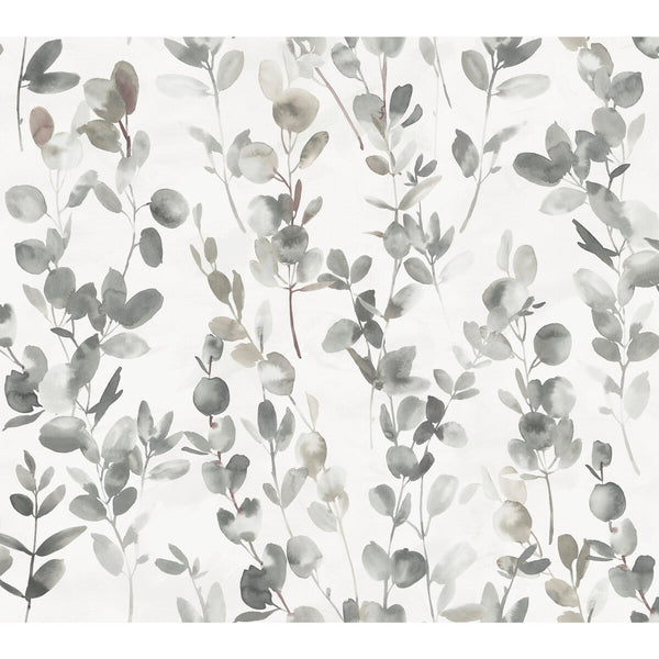 Samples and Purchasing available for Kravet Design - W3883-1121 Charcoal By Kravet Design | Candice Olson Modern Nature 2Nd Edition |Botanical & Floral  Wallcovering Print at Designer Wallcoverings and Fabrics