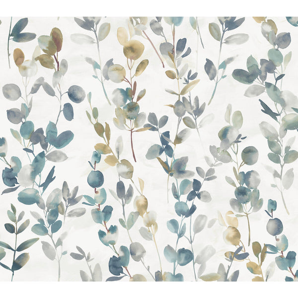 Samples and Purchasing available for Kravet Design - W3883-513 Turquoise By Kravet Design | Candice Olson Modern Nature 2Nd Edition |Botanical & Floral  Wallcovering Print at Designer Wallcoverings and Fabrics