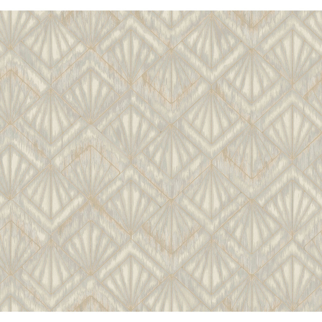 Samples and Purchasing available for Kravet Design - W3884-11 Grey By Kravet Design | Candice Olson Modern Nature 2Nd Edition |Geometric Metallic Wallcovering Print at Designer Wallcoverings and Fabrics