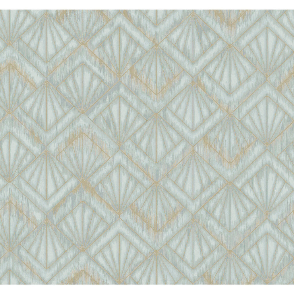 Samples and Purchasing available for Kravet Design - W3884-130 Spa By Kravet Design | Candice Olson Modern Nature 2Nd Edition |Geometric Metallic Wallcovering Print at Designer Wallcoverings and Fabrics