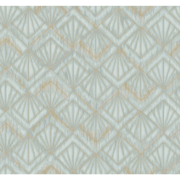 Samples and Purchasing available for Kravet Design - W3884-130 Spa By Kravet Design | Candice Olson Modern Nature 2Nd Edition |Geometric Metallic Wallcovering Print at Designer Wallcoverings and Fabrics