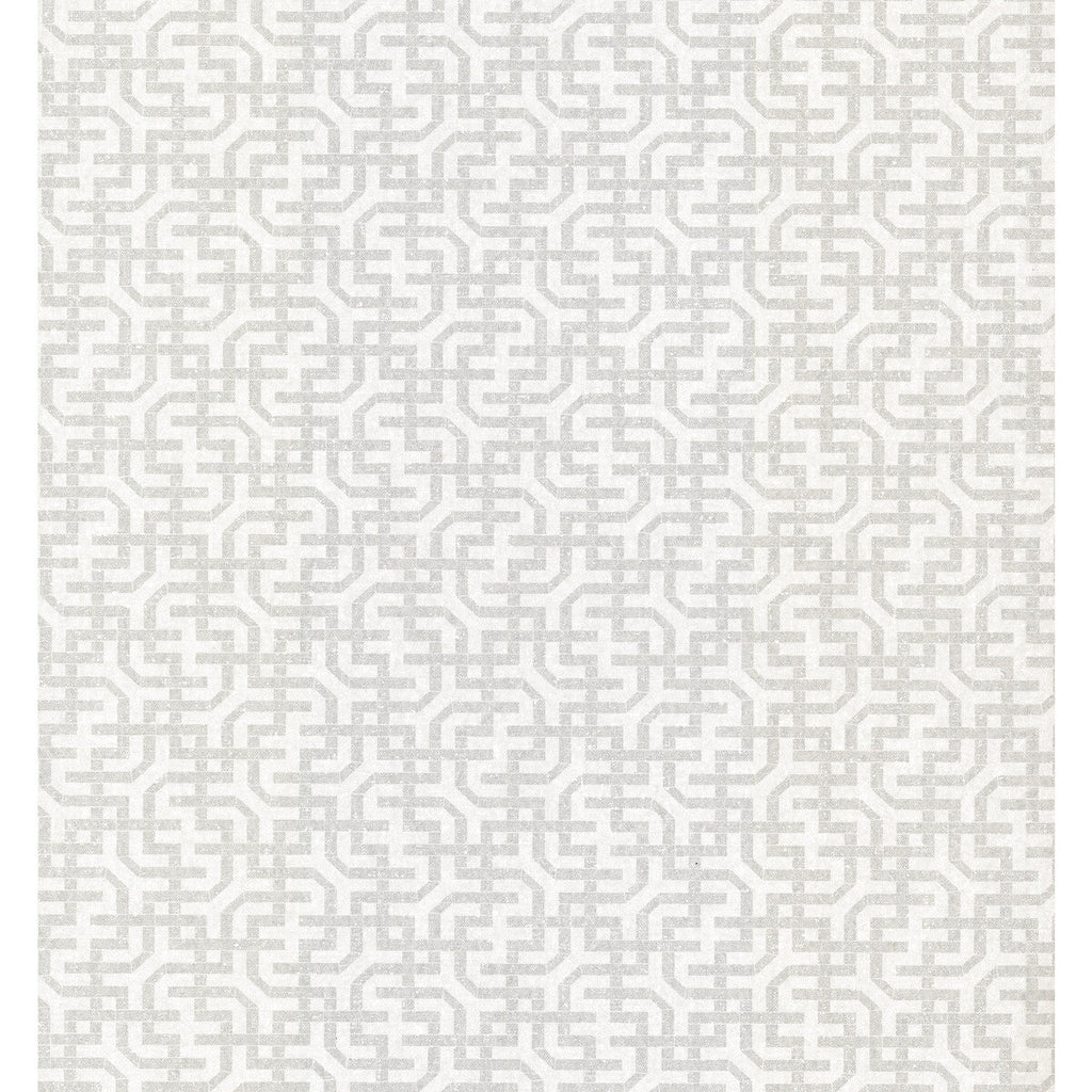 Samples and Purchasing available for Kravet Design - W3907-11 White By Kravet Design | Ronald Redding Traveler |Geometric Metallic Wallcovering Print at Designer Wallcoverings and Fabrics