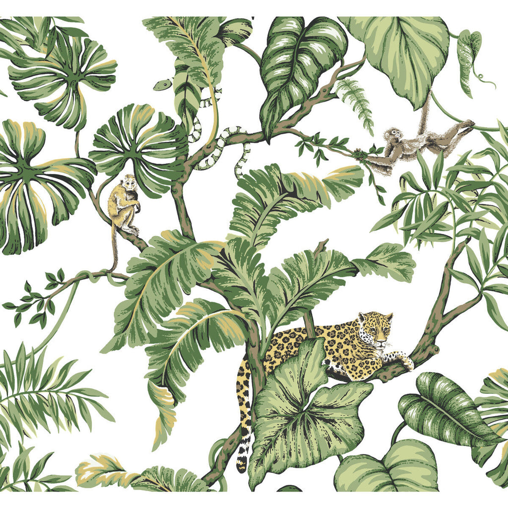 Samples and Purchasing available for Kravet Design - W3915-3 White By Kravet Design | Ronald Redding Traveler |Botanical & Floral Animal/Insects Wallcovering Print at Designer Wallcoverings and Fabrics